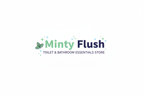 Minty Flush Header Logo with Sparkles