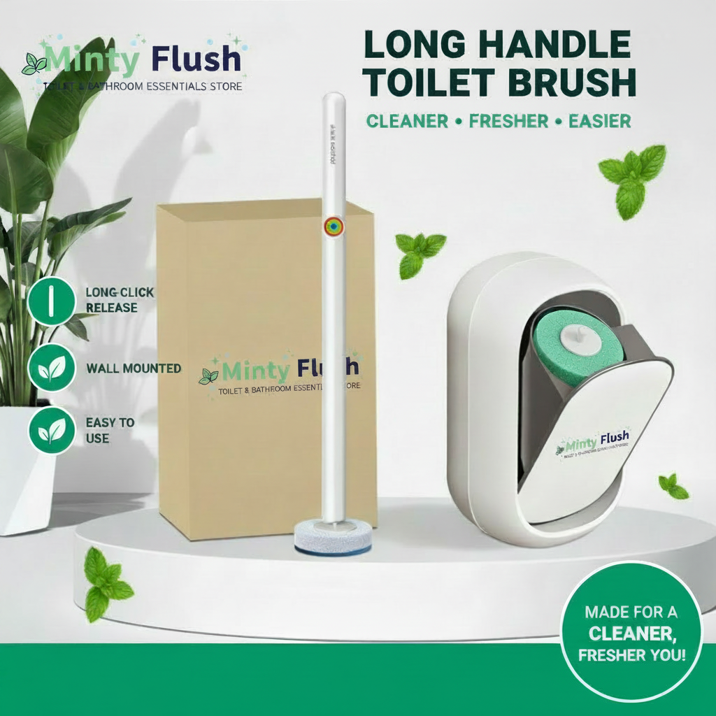 Minty Flush Logo on Handle